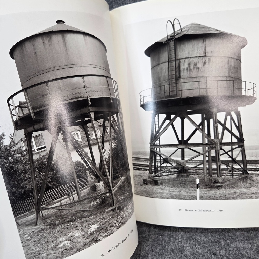 WATER TOWERS by Bernd and Hilla Becher 1989, HARDCOVER 2nd printing No Dust Jack - Picture 12 of 16
